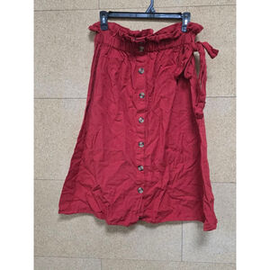 Women's Girl Evolution Red A-Line Skirt M‎
